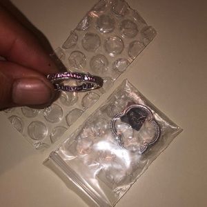 Judith Ripka Sterling Silver Grmstone Clover Hoop Earrings Pink Tourmaline